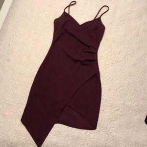 Maroon party dress